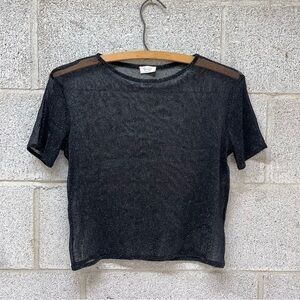 John Galt Transparent Sparkle Top